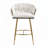 Velvet Upholstered Counter Height Bar Stools-1142915045