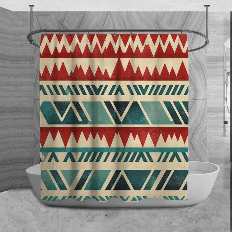 Timani Geometric Shower Curtain, H 73 po x l 70 po