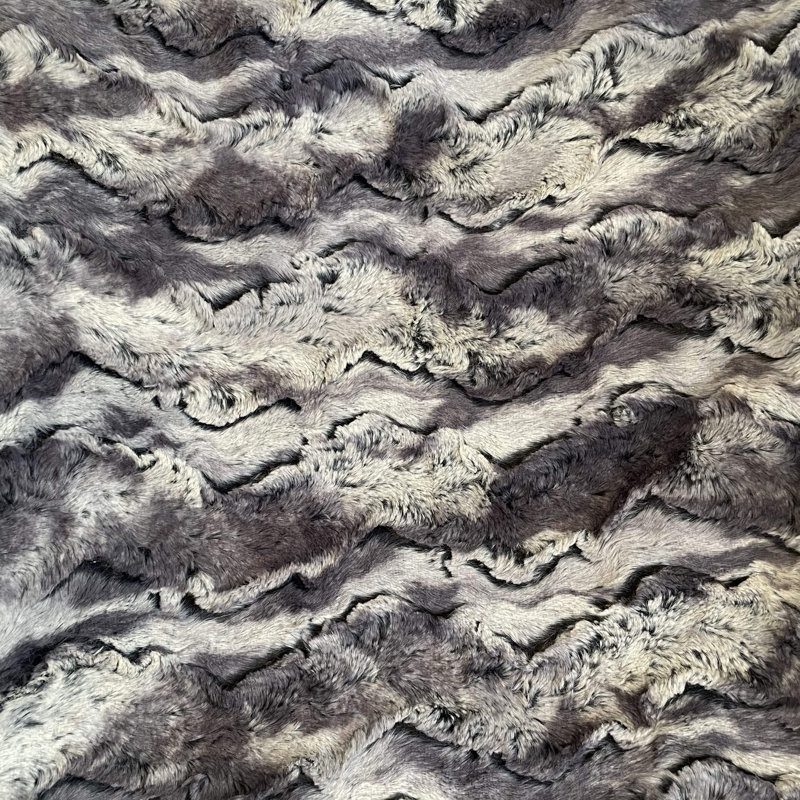 Wild Rabbit Knitted Throw Blanket, 80" W x 110" L, Gray