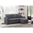 Ashlyn 84" Dark Gray Reversible Sleeper Sectional Sofa With Storage Chaise-1111496615