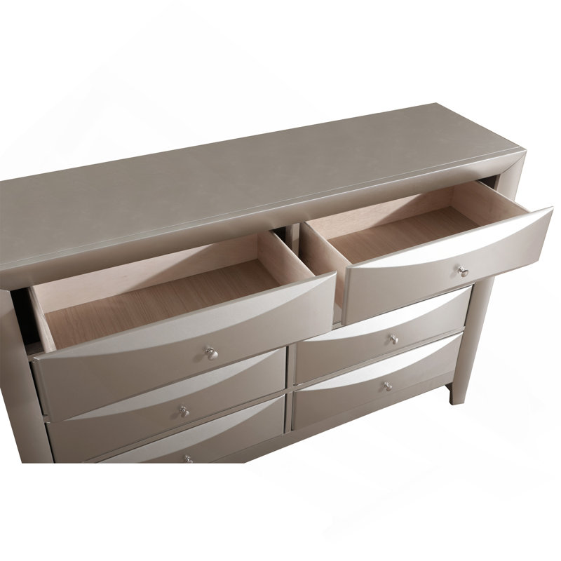 Commode Marilla G1503-D, champagne argenté