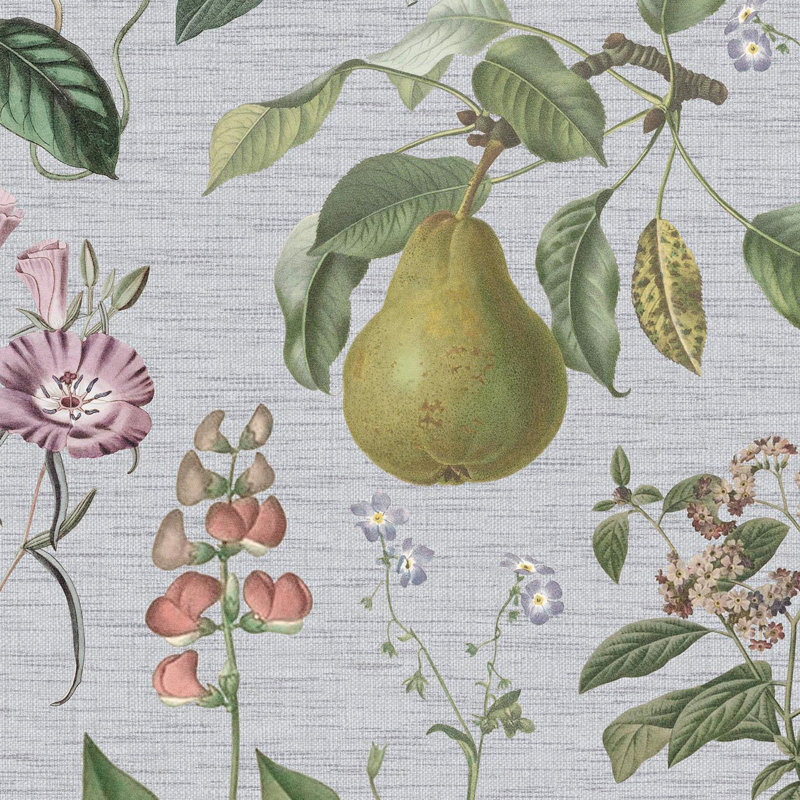 Superfresco Easy Ophelia Sage Wallpaper, Sage Green/Pink