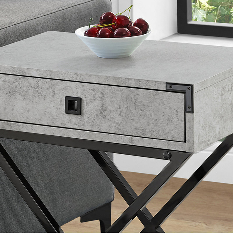 Versatile Accent Table For Side, End, Or Nightstand Use With Storage Drawer, Ideal For Living Room And Bedroom In Contemporary Style
