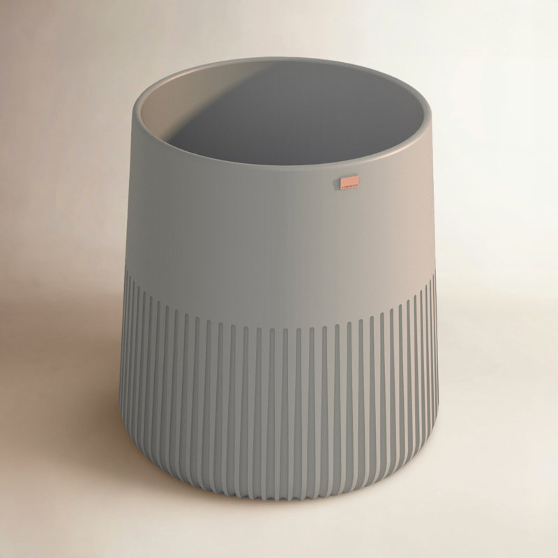 Papua Round Concrete Vessel Sink, Rain Gray