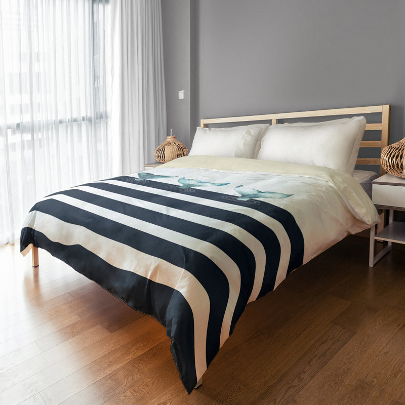  Housse de couette Whale Tails, Housse de couette pour grand lit