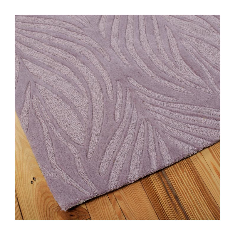 Tapis de zone lavande touffeté à la main Jemma, Rectangle 5 pi x 7 pi 6 po