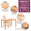 4 - Person Solid Oak Dining Set-87460712
