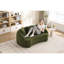 049s Chenille 2 sans os avec mise à niveau, 3 coussins décoratifs, pour le salon, le bureau, l’appartement, l’espace et le confortable courbé en chenille, utilisation modulaire à la maison, profil