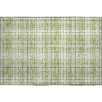 Premium Machine Washable Natoma AMF993 Plaid Rug