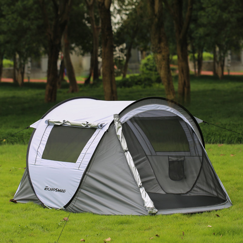 Gray and White 2-Person Four Season Dome Camping Tent
