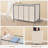 4-Section Laundry Sorter with Wheels, Removable Bags-2057691745