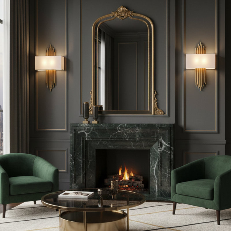 Transitional 1 Light Gold Wall Sconce