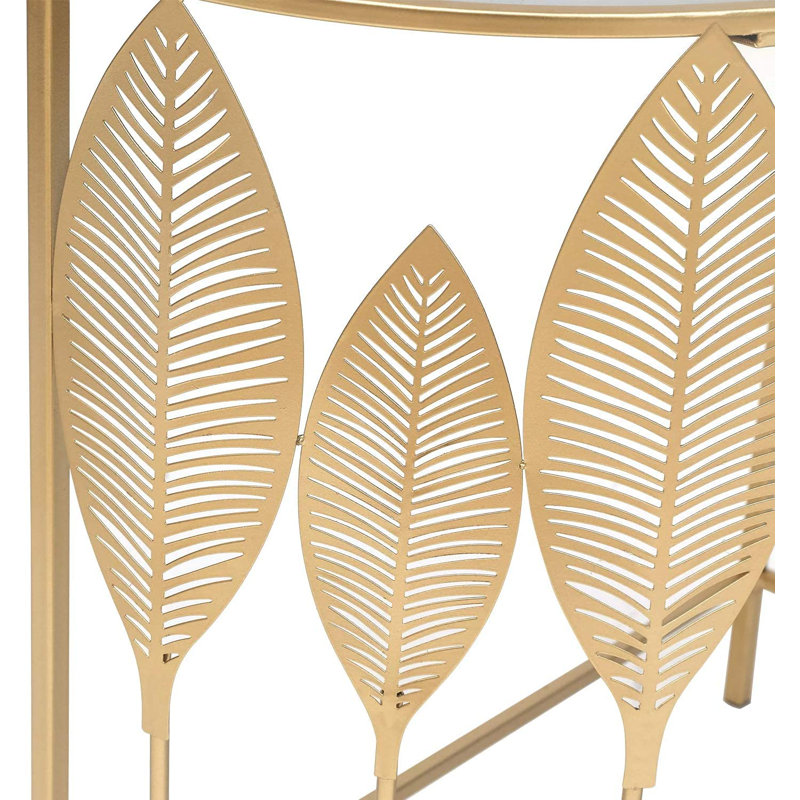 Table basse d'appoint dorée