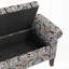 Banc de rangement à accoudoirs roulés Wallen Traditional