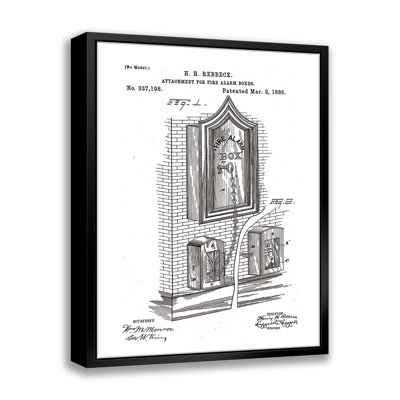 Impression sur toile encadrée de brevet