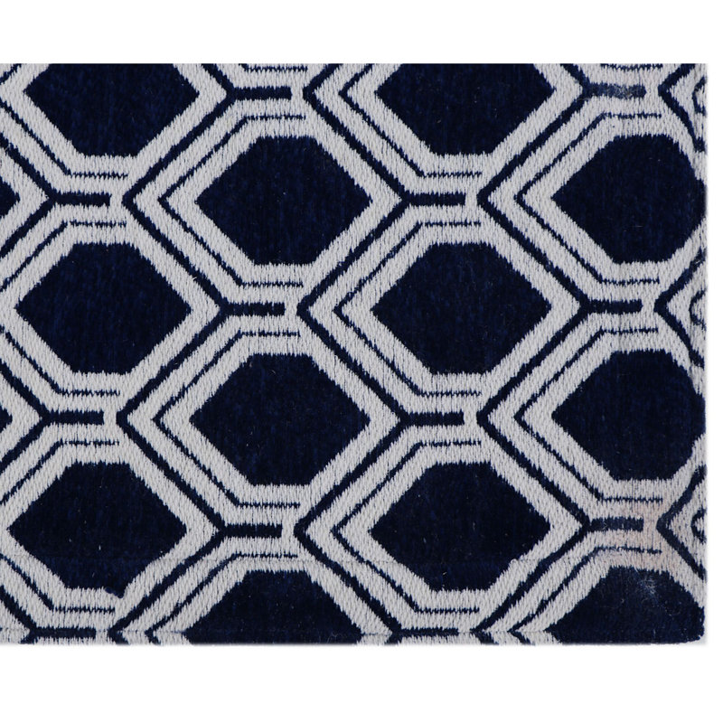 Black Polyester Anti-Fatigue Kitchen Mat with Cotton Canvas Backing