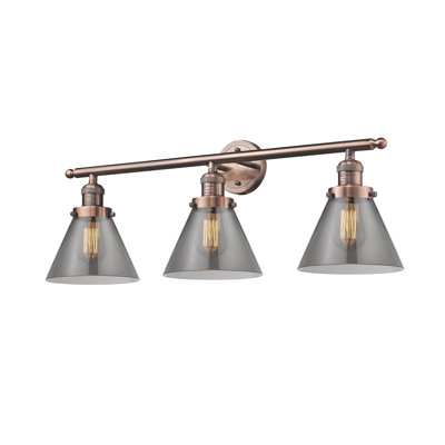 Cone 3 Light Bath Vanity Light
