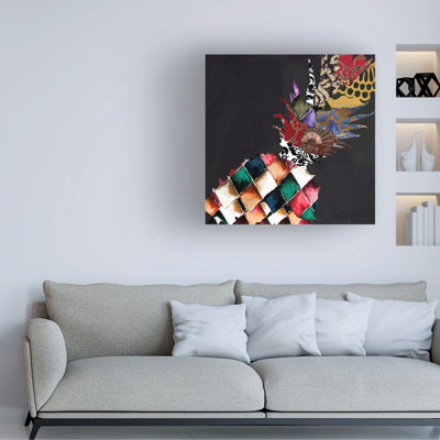 Sasha Pineapple Brocade II Canvas Art_ALI73133