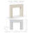 Fluted Cast Stone Fireplace Surround with Standard Hearth-103717256-103717254