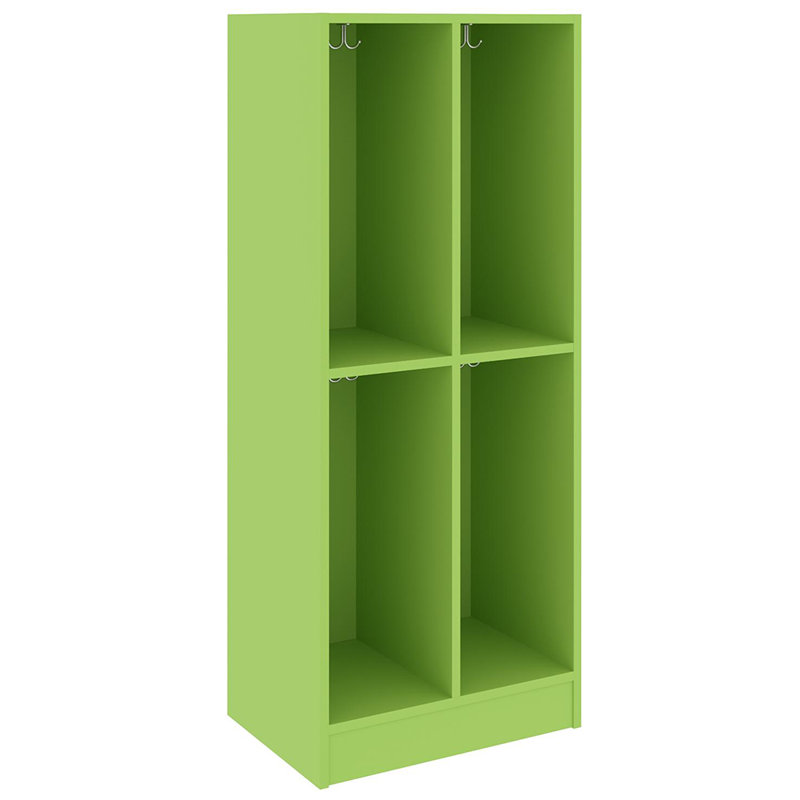 Armoire de rangement double à quatre compartiments pour salle de classe, Îlot
