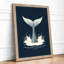 Whale Tail Rising Coastal - Framed Print-632725890-632725891