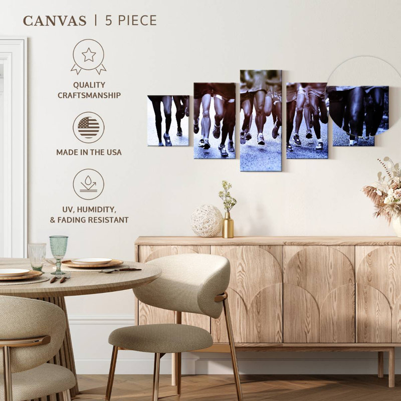 Marathon Jogging, 24" H x 55" W