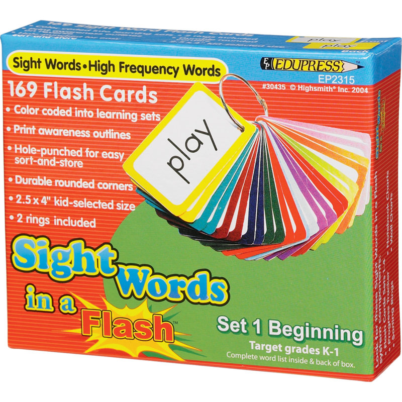 Sight Words in a Flash Cards