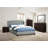 Jontarius Brown Wooden Nightstand with Drawer