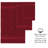 Cotton Bath Towel Set of 6, 600 GSM Ultra Soft Highly Absorbent 2 Bath Towels, 2 Hand Towels & 2 Washcloth-145232967