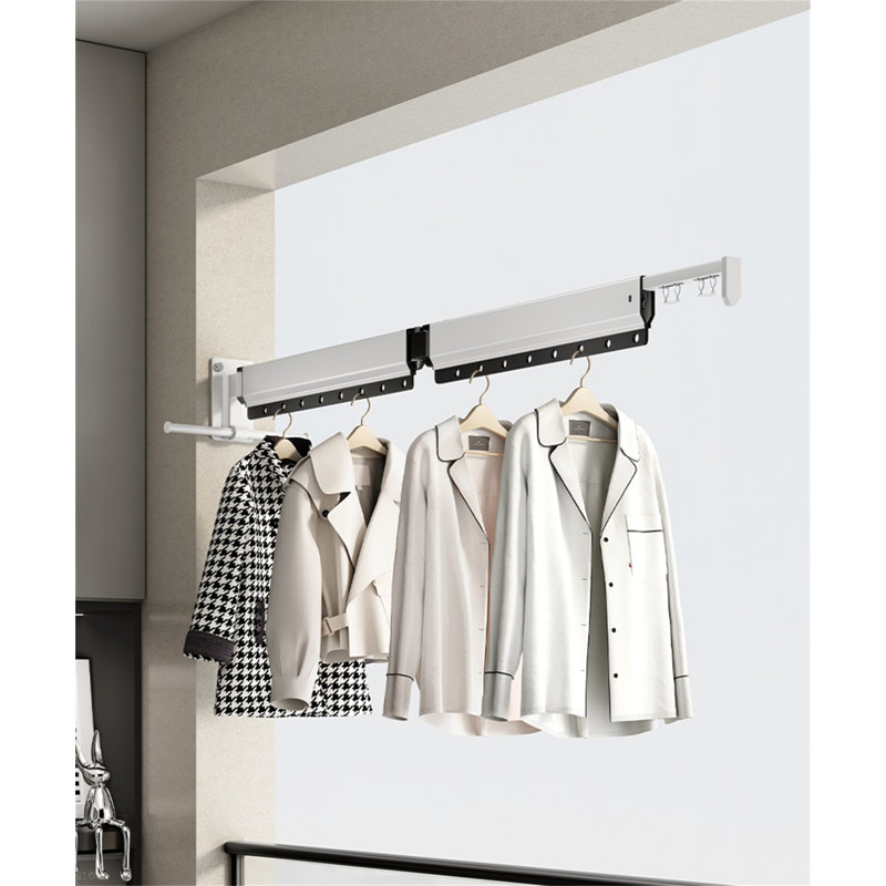 Portant pliant rétractable Spacemaster Pro, H 4,72 po x l 61,81 po x P 16,14 po