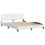 Cadre de lit vidaXL avec DEL sans matelas blanc Hvar 59,8 po x 79,9 po-118101766-118101768