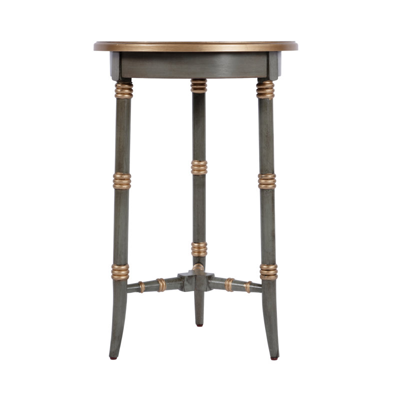 Isla Side Table, Green & Gold