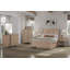 Commode compacte à sept tiroirs en placage Mindi, parfaite pour un rangement efficace et une décoration élégante.