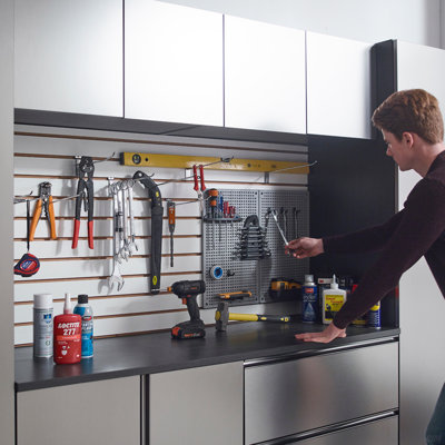 Ensemble d'armoires de garage gris Nova Series B (armoire)