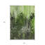 Tapis extérieur lavable abstrait vert et vert lime 10 pi x 14 pi