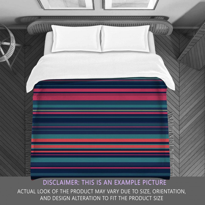 Polyester Striped Comforter, Twin Extra Long Comforter, Gray/Yellow