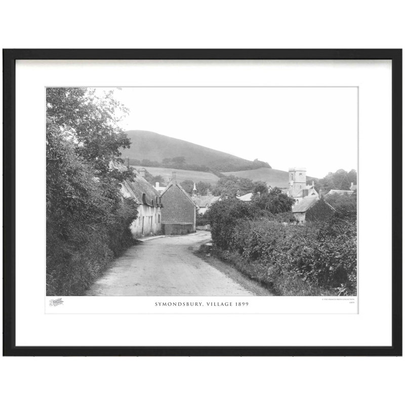 Symondsbury, Village 1899 by Francis Frith - Single Picture Frame Print, 60cm H x 80cm W x 2.3cm D