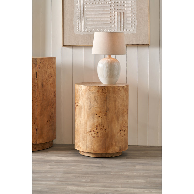 Tamberly Drum End Table