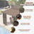 12 Ft. W X 10 Ft. D Outdoor Hardtop Sunroom Gazebo – Fully Enclosed Aluminum Solarium with Wood Grain Finish, Sliding Doors & Slideable PE Screen Windows, and Galvanized Steel Double Roof for Patio, Deck & Hot Tub-127656766
