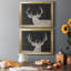 Brow Tine Deer I - ensemble de 2 peintures encadrées-1661126959-1661126944