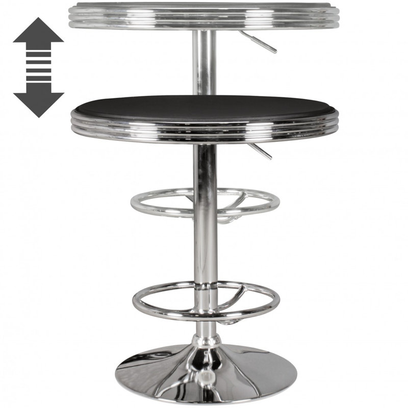 Alperin Round Metal Base Dining Table