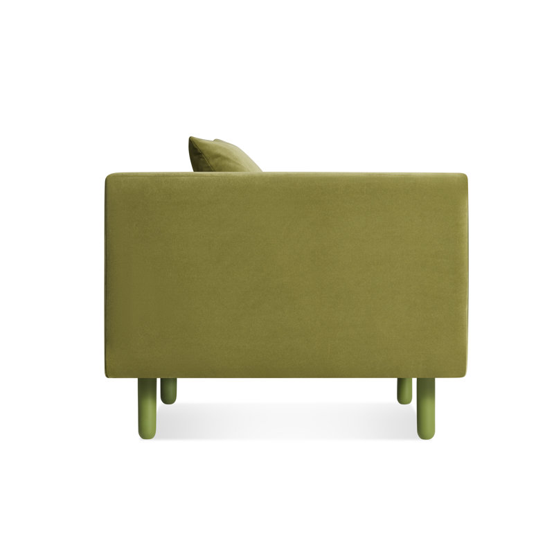 Mono Armchair, Bella Loden Performance Velvet, Grasshopper