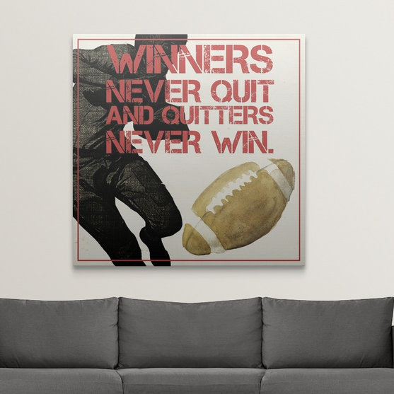 «Paul's Sports Epigram IV», art encadré, H 20 po x l 20 po x P 1,5 po, Canvas