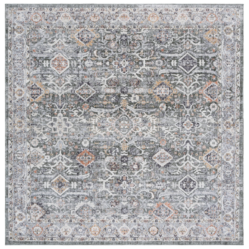 Scarlett 406 Performance Oriental Rug, Square 6'7"