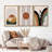 Mid Century Modern Boho IDEA4WALL Framed Canvas Print Wall Art Set Geometric Tropical Landscape Abstract Shapes Illustrations Minimalism Bohemian Decorative For Living Room, Bedroom, Office - 24"X36"X3 Natural-70252480-70252482