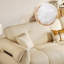 Canapé modulaire beige en cuir véritable-89838217-89838219-89838221