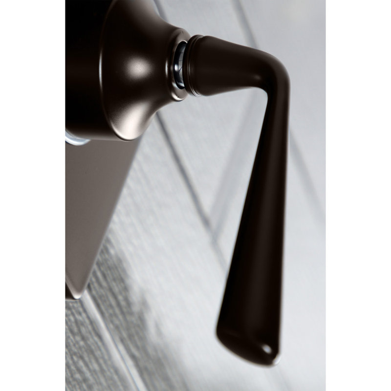 Kingston Brass Single-Handle Wall Mount Three-Way Diverter Valve with Trim Kit, Oil Rubbed Bronze