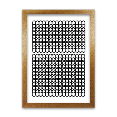 Abstract Black and White Naïve Design Original 1 Piece Wall Art