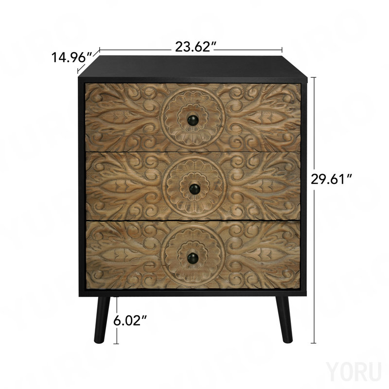 Armoire 3 tiroirs, American Furniture - Standard