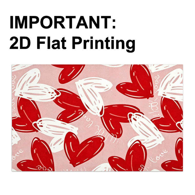  Paillasson intérieur antidérapant 16 po x 24 po Love Heart, Amour cœur décoratif, 16 po x 24 po